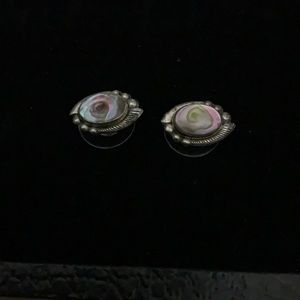 Abalone Sterling 14K studs
